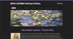 Desktop Screenshot of nadialassmanart.com